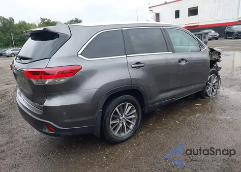 2019 Toyota Highlander Xle from USA, damaged, VIN 5TDJZRFH6KS625384